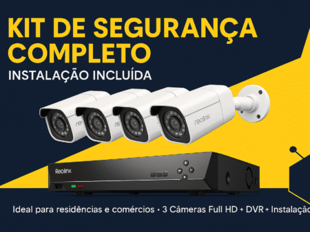 Kit de de videovigilância IP (NVR 4CH) c/ 4 câmaras WiFi 2Mpx – Uniview UV-KIT114-D42W
