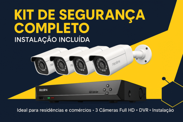 Kit de de videovigilância IP (NVR 4CH) c/ 4 câmaras sem fio 2Mpx - Uniview UV-KIT114-B42W