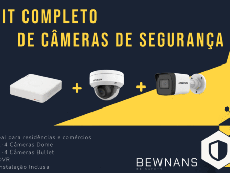 Kit de Segurança Hikvision com Instalação Inclusa – Escolha o número de câmeras e HDD